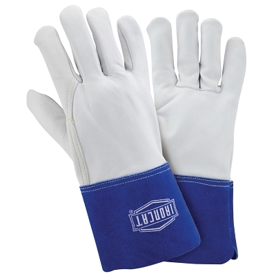 Premium Grain Goatskin Welding Gloves, Goatskin, Pearl