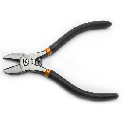 Diagonal Cutting Pliers, with Spring, 5 1/8 in Long, 3/4 in Jaw