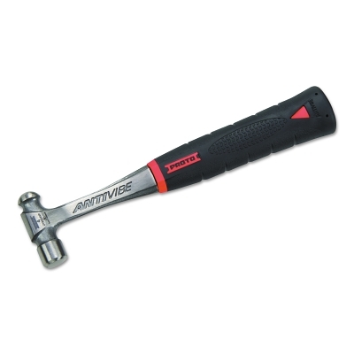 Anti-Vibe Ball Pein Hammers, Straight Handle, 10 in, Steel