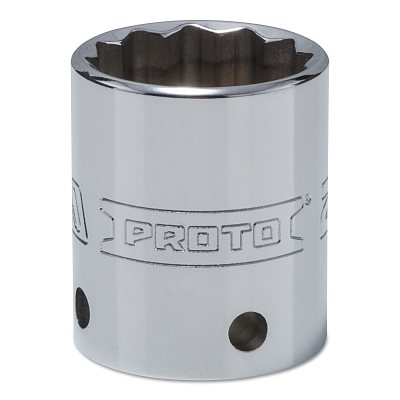 Tether-Ready Drive Deep Sockets, 1/2 in Drive, 27 mm, 1 43/64 in L, 12 Points