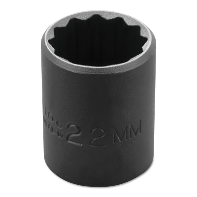 Torqueplus Metric Impact Sockets 1/2 in, 1/2 in Drive, 22 mm, 12 Points