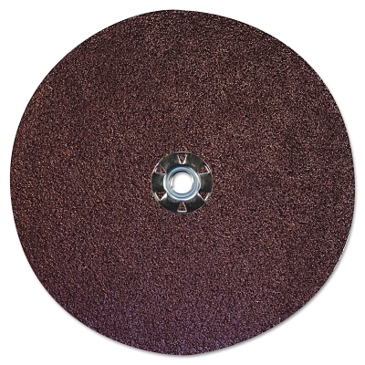 Wolverine Resin Fiber Discs, 9 in Dia, 5/8 Arbor, 24 Grit, Aluminum Oxide
