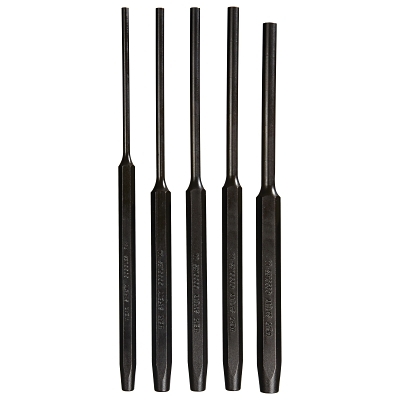 5 Piece Pin Punch Sets, Hex