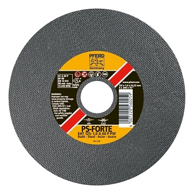 Type 1 Die Grinder A-PS Cut-Off Wheel, 4 in dia, 0.035 in Thick, 3/8 in Arbor, 60 Grit, Aluminum Oxide