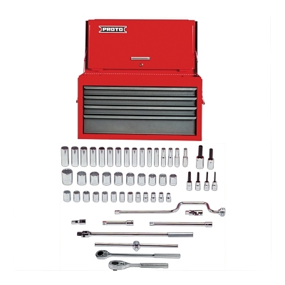 Torqueplus 54 Piece Metric Socket Sets, 1/2 in, 12 Point, Metric