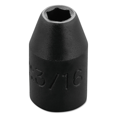 Torqueplus Impact Sockets 1/4 in, 1/4 in Drive, 3/16 in, 6 Points