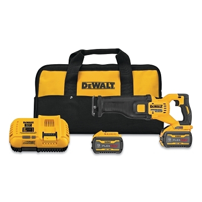XR® Brushless Cordless Reciprocating Saw, 60V MAX*, Kit Incl Battery/Charger/Blade/Tool Bag