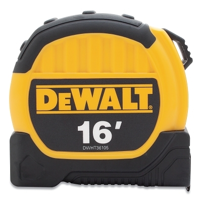 Tape Measure, 16 ft x 1/8 in, SAE