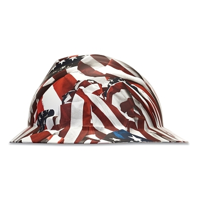 V-Gard® Hydro Dip Finish Slotted Cap/Hat Assembly, Fas-Trac® III Suspension, One Nation, for Hats Only