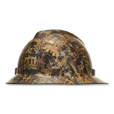 V-Gard® Hydro Dip Finish Slotted Cap/Hat Assembly, Fas-Trac® III Suspension, Oilfield Camo, for Hats Only