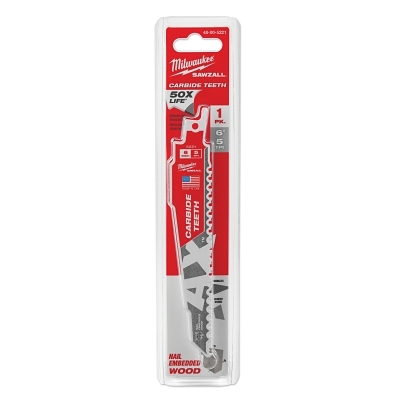 SAWZALL® TORCH™ Carbide Blade, 6 in, 2 in Wide, 5 TPI