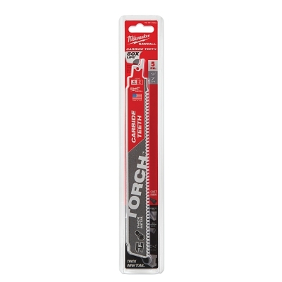 SAWZALL® TORCH™ Carbide Blade, 9 in L, 0.50 in W, 8 TPI