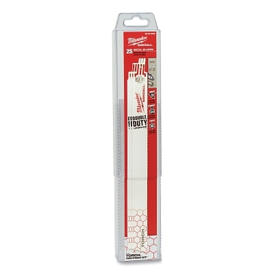 THE TORCH™ Bi-Metal SAWZALL® Blade, 12 in L, 18 TPI, Rigid Conduit/Strut, 25 EA/PKG