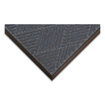 Opus™ Debris and Moisture Trapping Entrance Mat, 3/8 in x 2 ft W x 3 ft L, Tufted Loop Pile, Rubber, Slate Blue
