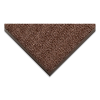 Prelude™ Non-Absorbent Scraper Entrance Mat, 3/8 in x 4 ft W x 6 ft L, 19 oz Coarse Loop-Twisted Poly, Vinyl Backing, Brown
