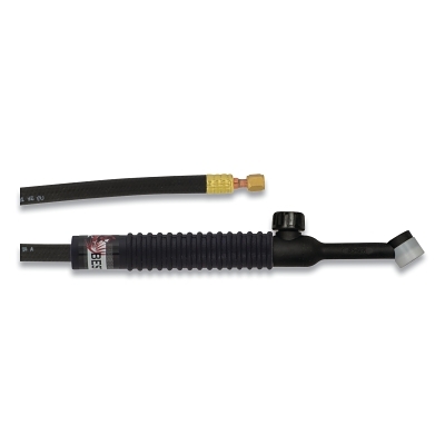 24V TIG Torch Package, Air Cooled, 80 A, Rigid Head with Valve, 60°, 12.5 ft Cable, Rubber