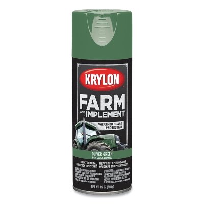 Farm and Implement Enamel Paint, 12 oz, Oliver Green, Gloss