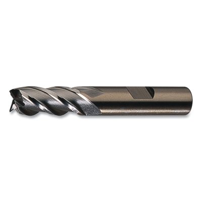 Powder Metal Finishing End Mill,  - Multi FluteStyle PM-4, 1/8 in dia Milling, 0.375 in Lg of Cut, Bright