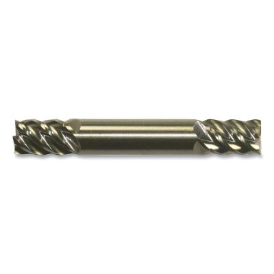 CEM-HPDE-5 Series Square End Mill, 1/8 x 1/8 x 1/4 x 1-1/2, 5 Flutes, Double End, 0.000 CR, Bright Finish
