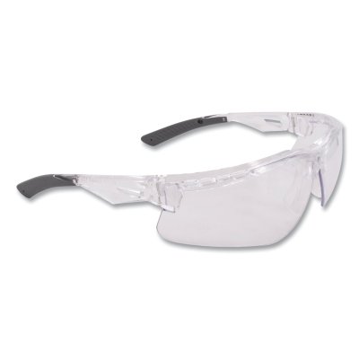 Thraxus™ Safety Glasses, Clear Lens, Polycarbonate, Iquity Anti-Fog Coating, Crystal Frame