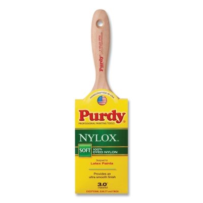 NYLOX SPRIG™ Trim Brush, 5/8 inThick, 3 in Wide, Wood Handle