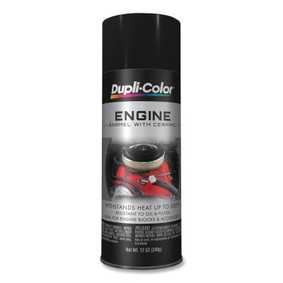 Engine Enamel with Ceramic™ Paint, 12 oz, Ford Black, Semi-Gloss