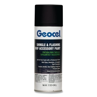 Shingle and Flashing Roof Accessory Spray Paint, 12 oz, Aerosol Can, Charcoal