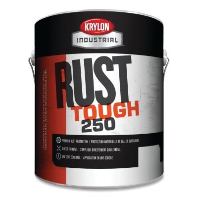 Rust Tough 250 Brush On Paint, 1 gal, Pail, Dark Machine Gray, Gloss