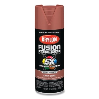 Fusion All-in-One™ Paints + Primers, 12 oz, Aerosol Can, Satin Brick