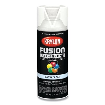 Fusion All-in-One™ Paints + Primers, 12 oz, Aerosol Can, Satin Clear