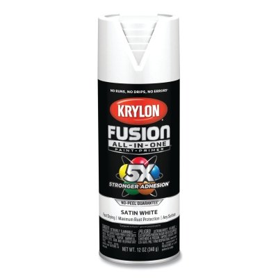Fusion All-in-One™ Paints + Primers, 12 oz, Aerosol Can, Satin White