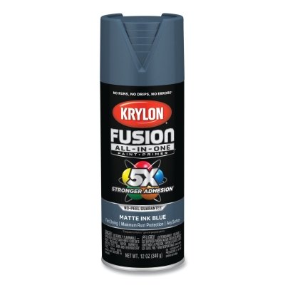 Fusion All-in-One™ Paints + Primers, 12 oz, Aerosol Can, Matte Ink Blue