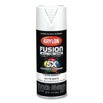 Fusion All-in-One™ Paints + Primers, 12 oz, Aerosol Can, Matte White