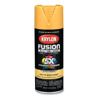 Fusion All-in-One™ Paints + Primers, 12 oz, Aerosol Can, Matte Wild Honey