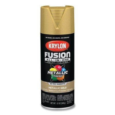 Fusion All-in-One™ Paints + Primers, 12 oz, Aerosol Can, Metallic Gold