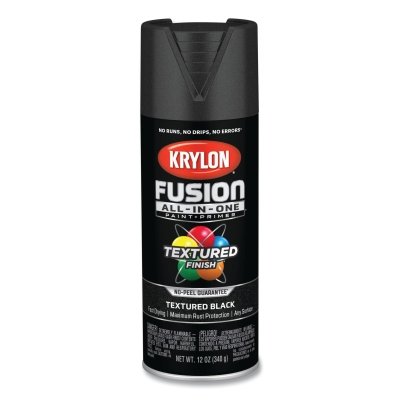 Fusion All-in-One™ Paints + Primers, 12 oz, Aerosol Can, Textured Black