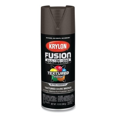 Fusion All-in-One™ Paints + Primers, 12 oz, Aerosol Can, Textured Dark Bronze