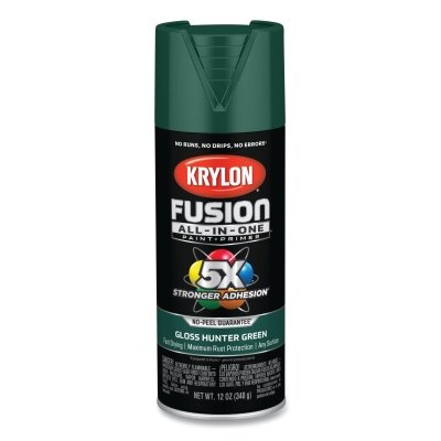 Fusion All-in-One™ Paints + Primers, 12 oz, Aerosol Can, Gloss Hunter Green