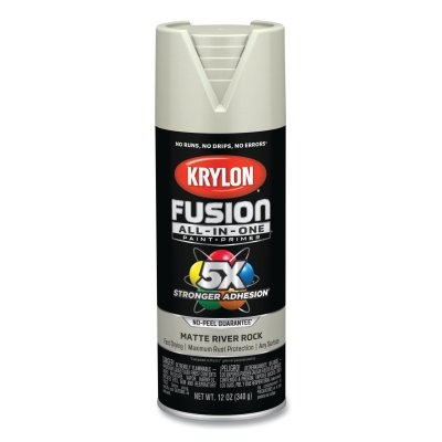 Fusion All-in-One™ Paints + Primers, 12 oz, Aerosol Can, Matte River Rock