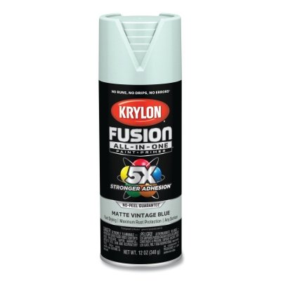 Fusion All-in-One™ Paints + Primers, 12 oz, Aerosol Can, Matte Vintage Blue