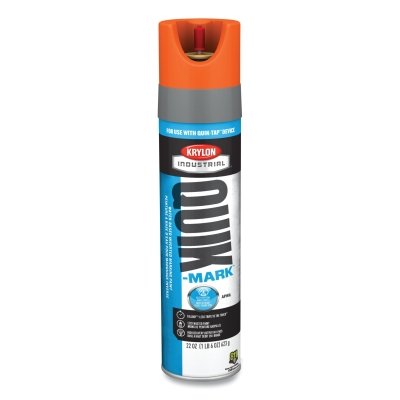 Quik-Tap™ Inverted Marking Paint, 22 oz, Aerosol Can, APWA Orange, Water Based