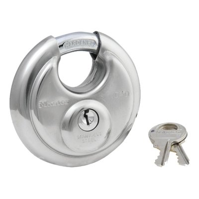 Shielded Padlock, 3/8 in dia, 5/8 in L, 3/4 in W, Gray