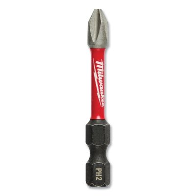 Shockwave Insert Power Bit, #2, Phillips, 2 in L, 5 Pack