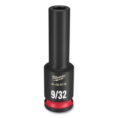 SHOCKWAVE™ Impact Duty™ Socket, 3/8 in Dr, 6-point, 9/32 in Tip, Deep Length
