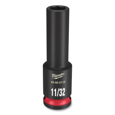 SHOCKWAVE™ Impact Duty™ Socket, 3/8 in Dr, 6-point, 11/32 in Tip, Deep Length