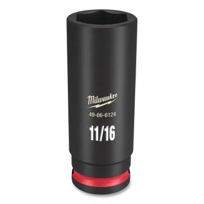 SHOCKWAVE™ Impact Duty™ Socket, 3/8 in Dr, 6-point, 11/16 in Tip, Deep Length