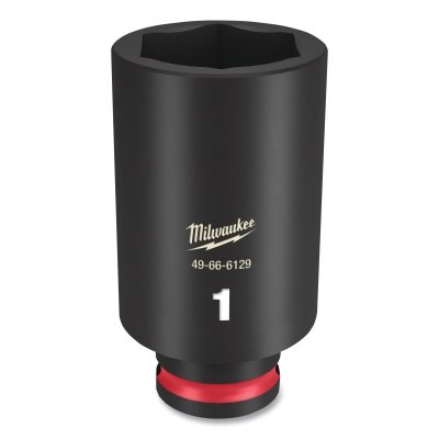 SHOCKWAVE™ Impact Duty™ Socket, 3/8 in Dr, 6-point, 1 in Tip, Deep Length