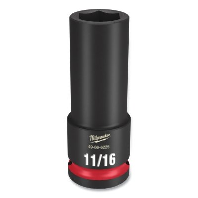 SHOCKWAVE™ Impact Duty™ Socket, 1/2 in Dr, 6-point, 11/16 in Tip, Deep Length