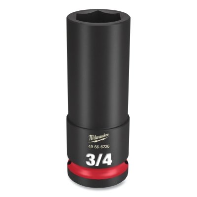 SHOCKWAVE™ Impact Duty™ Socket, 1/2 in Dr, 6-point, 3/4 in Tip, Deep Length