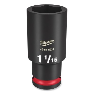 SHOCKWAVE™ Impact Duty™ Socket, 1/2 in Dr, 6-point, 1-1/6 in Tip, Deep Length
